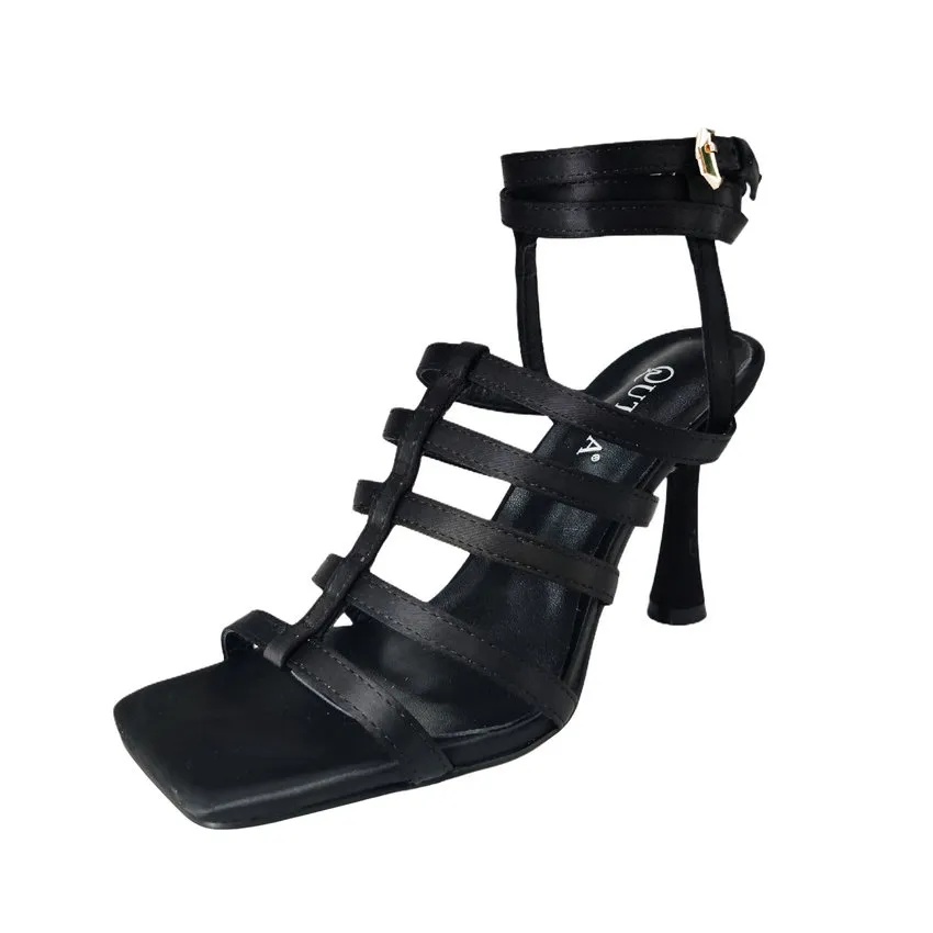 USS Shoes Amara Women's Thin High Heel Ankle Strap Sandals