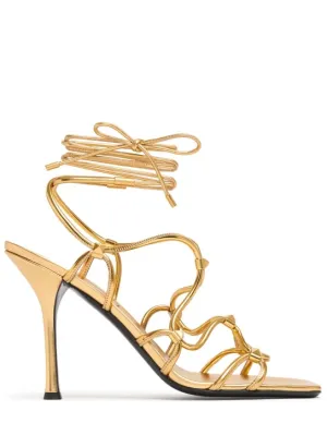 Valentino Garavani   100mm Rockstud leather sandals 