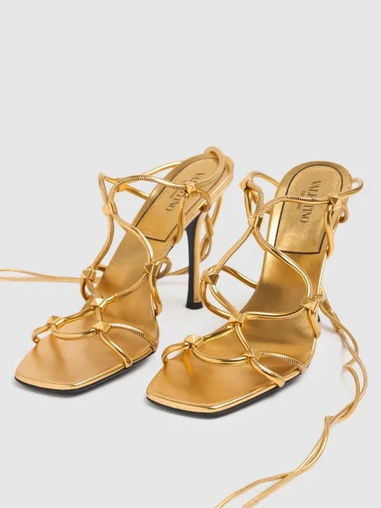 Valentino Garavani   100mm Rockstud leather sandals 