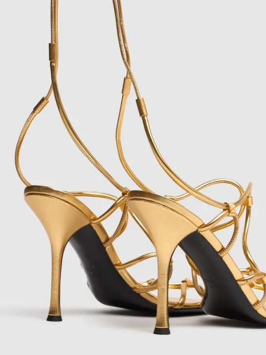 Valentino Garavani   100mm Rockstud leather sandals 