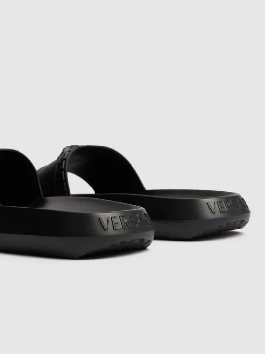 Versace   Medusa rubber slide sandals 