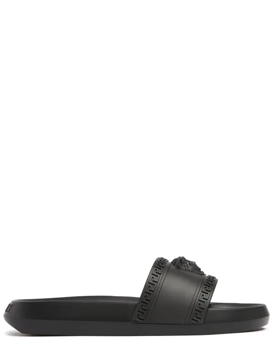Versace   Medusa rubber slide sandals 