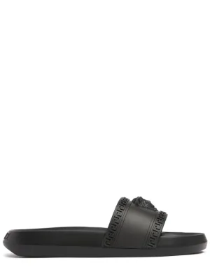 Versace   Medusa rubber slide sandals 