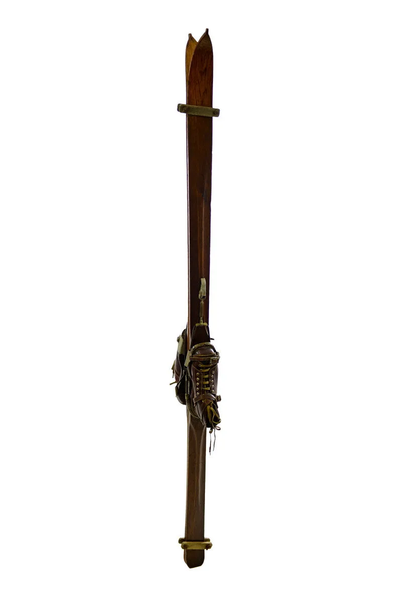 Vintage Wooden Ridgetop Skis and Boots
