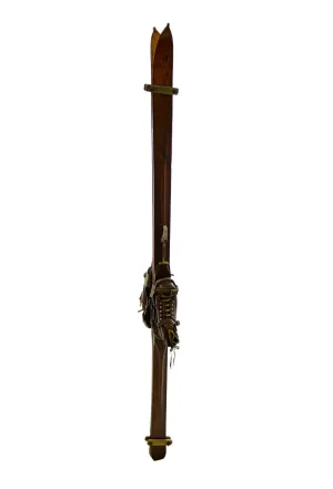 Vintage Wooden Ridgetop Skis and Boots