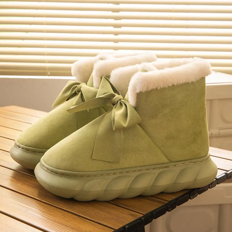 Warm Plush Suede Snow Boots for Women, Indoor & Outdoor Wear