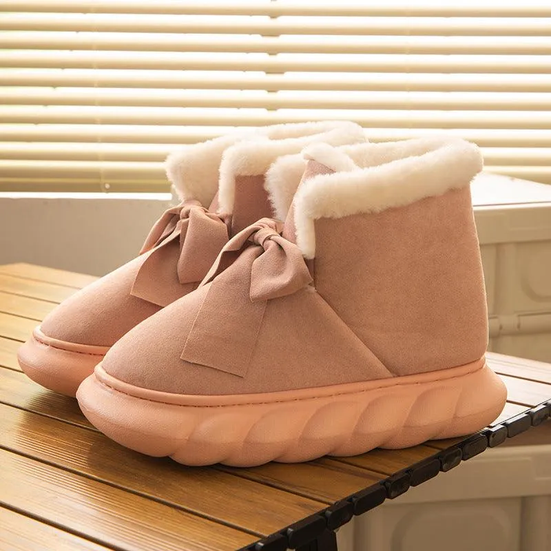 Warm Plush Suede Snow Boots for Women, Indoor & Outdoor Wear