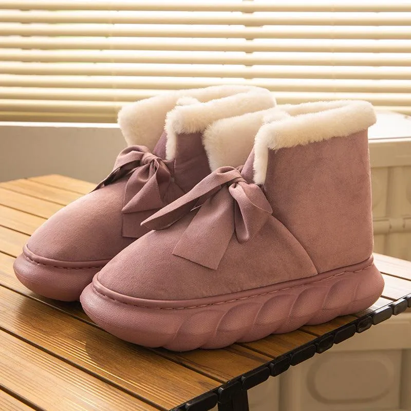 Warm Plush Suede Snow Boots for Women, Indoor & Outdoor Wear