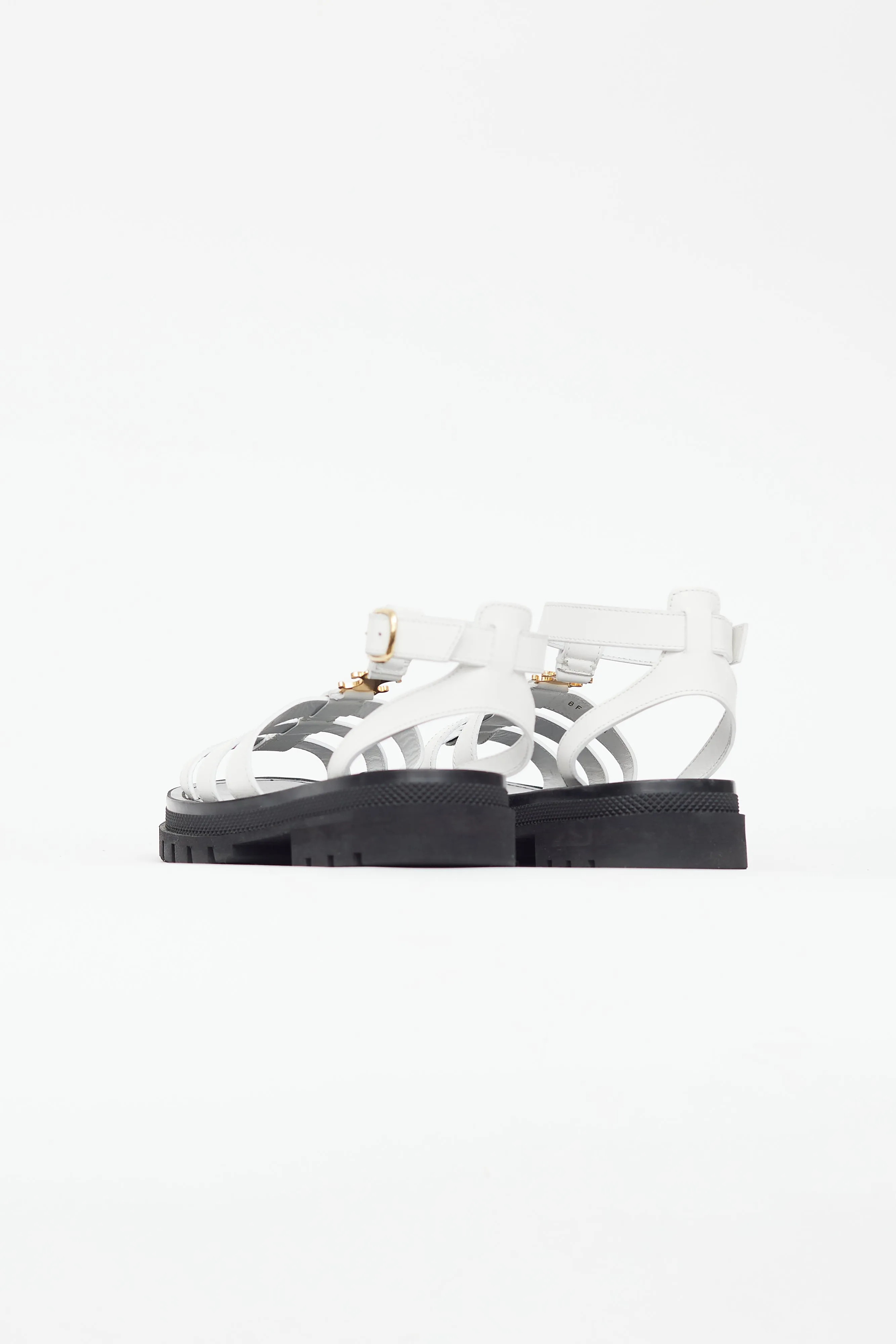 White Clea Triomphe Gladiator Sandal