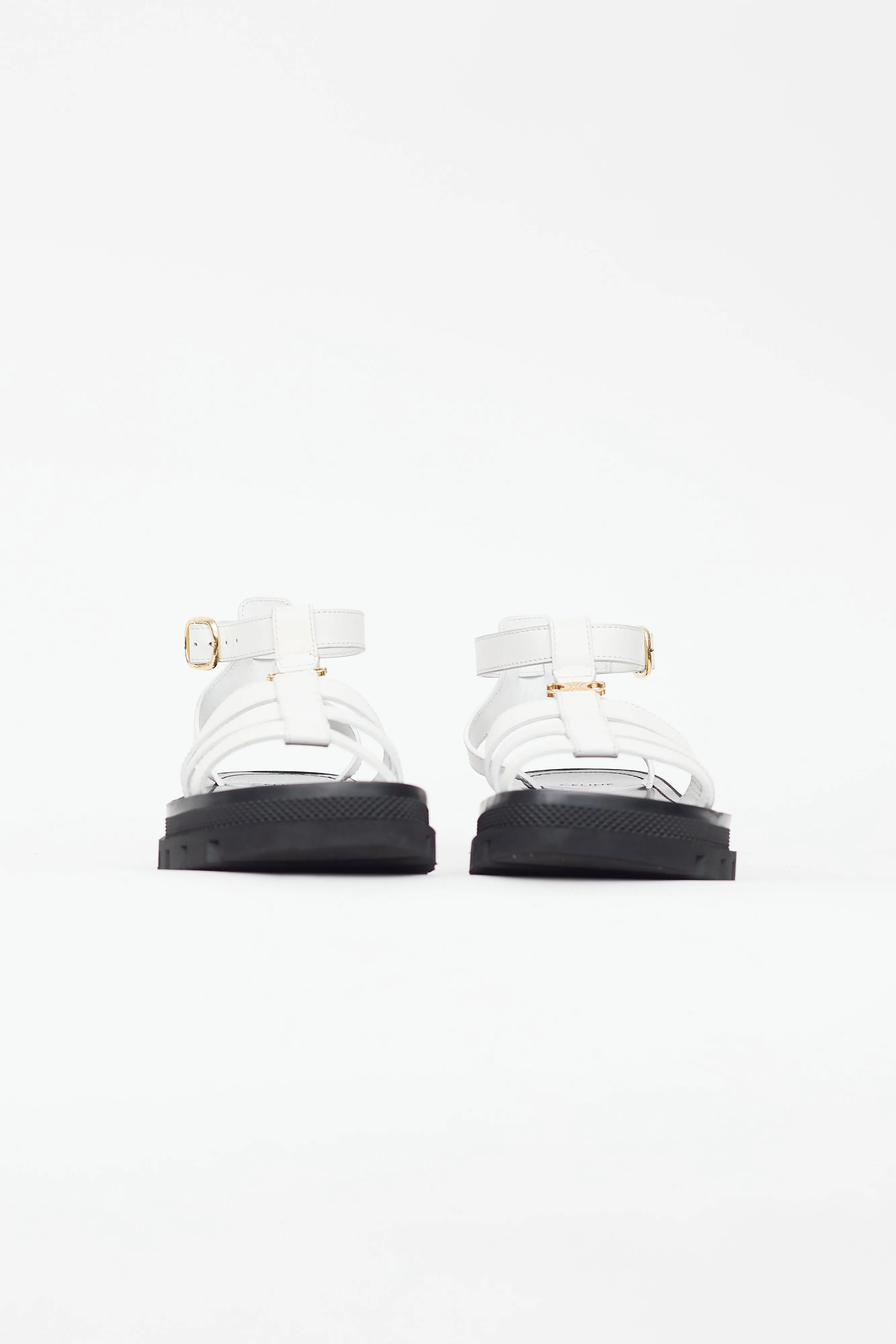 White Clea Triomphe Gladiator Sandal