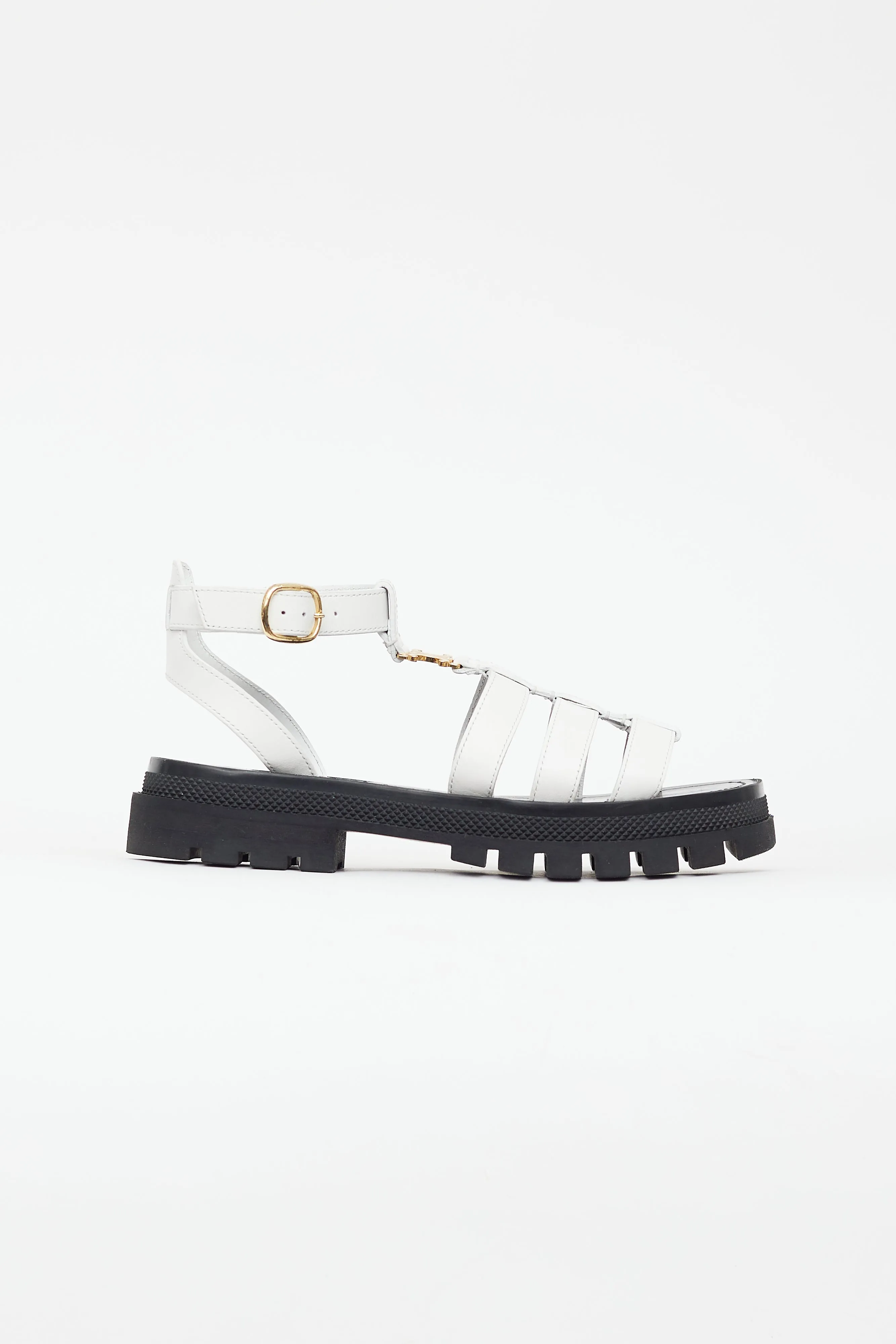 White Clea Triomphe Gladiator Sandal
