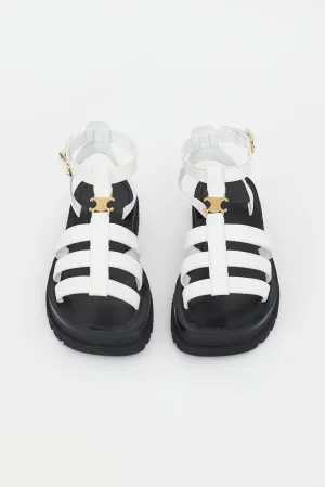 White Clea Triomphe Gladiator Sandal