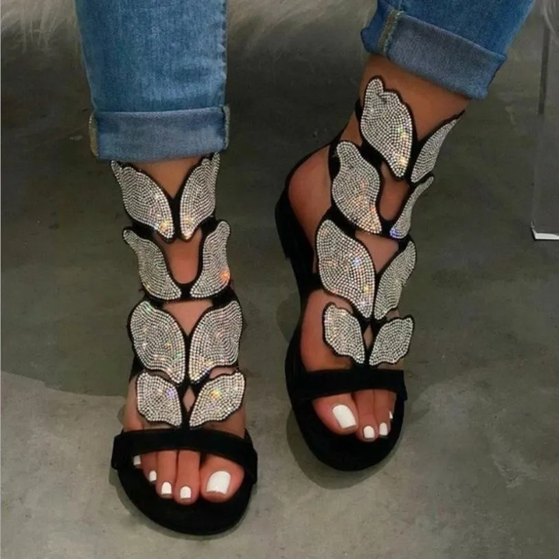 Women Rhinestone Bling Fashion Gladiator Sandals