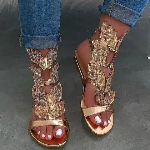 Women Rhinestone Bling Fashion Gladiator Sandals
