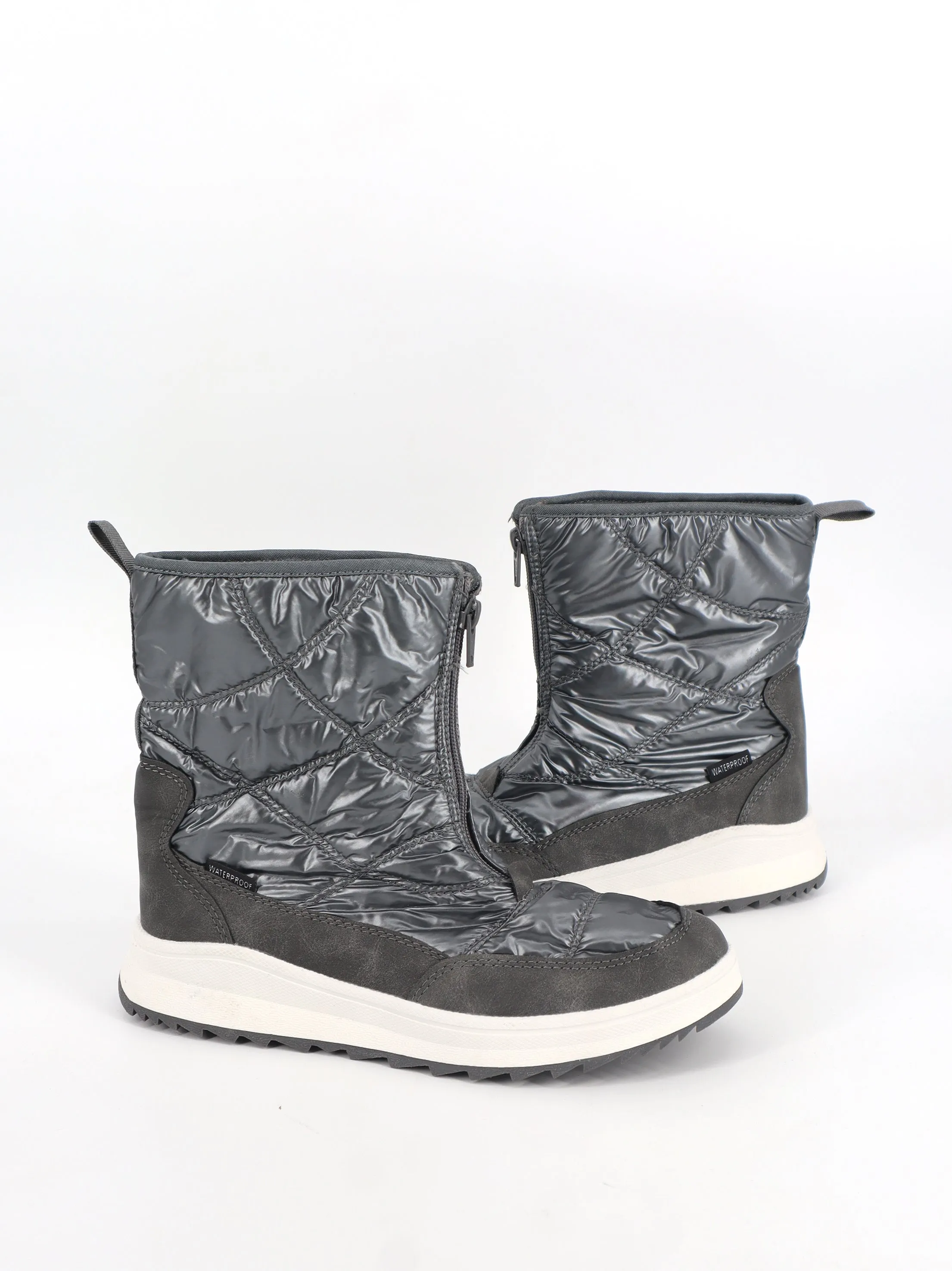 Women's Snow Ankle Boots,Grey