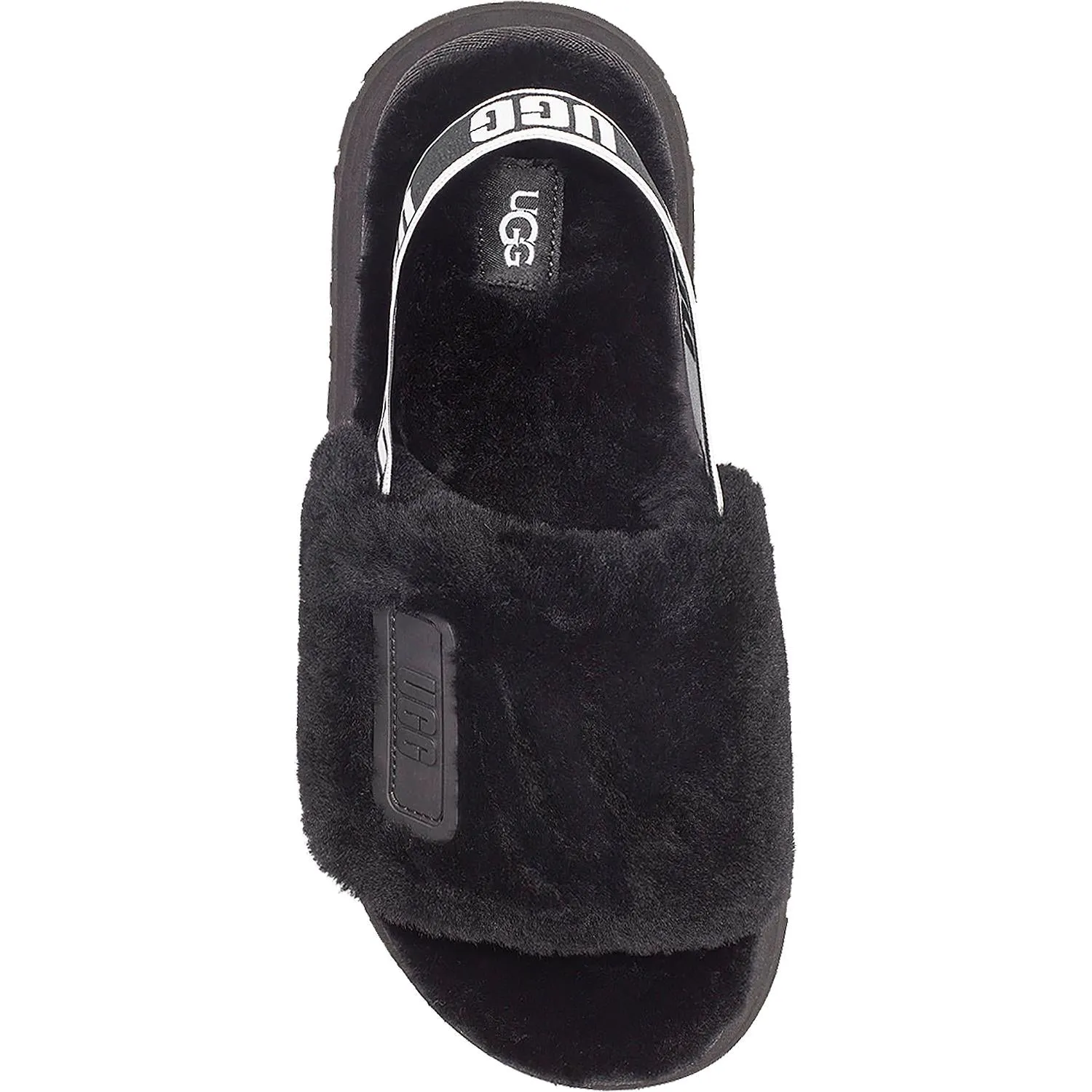 Women's UGG Disco Slide Black Sheepskin