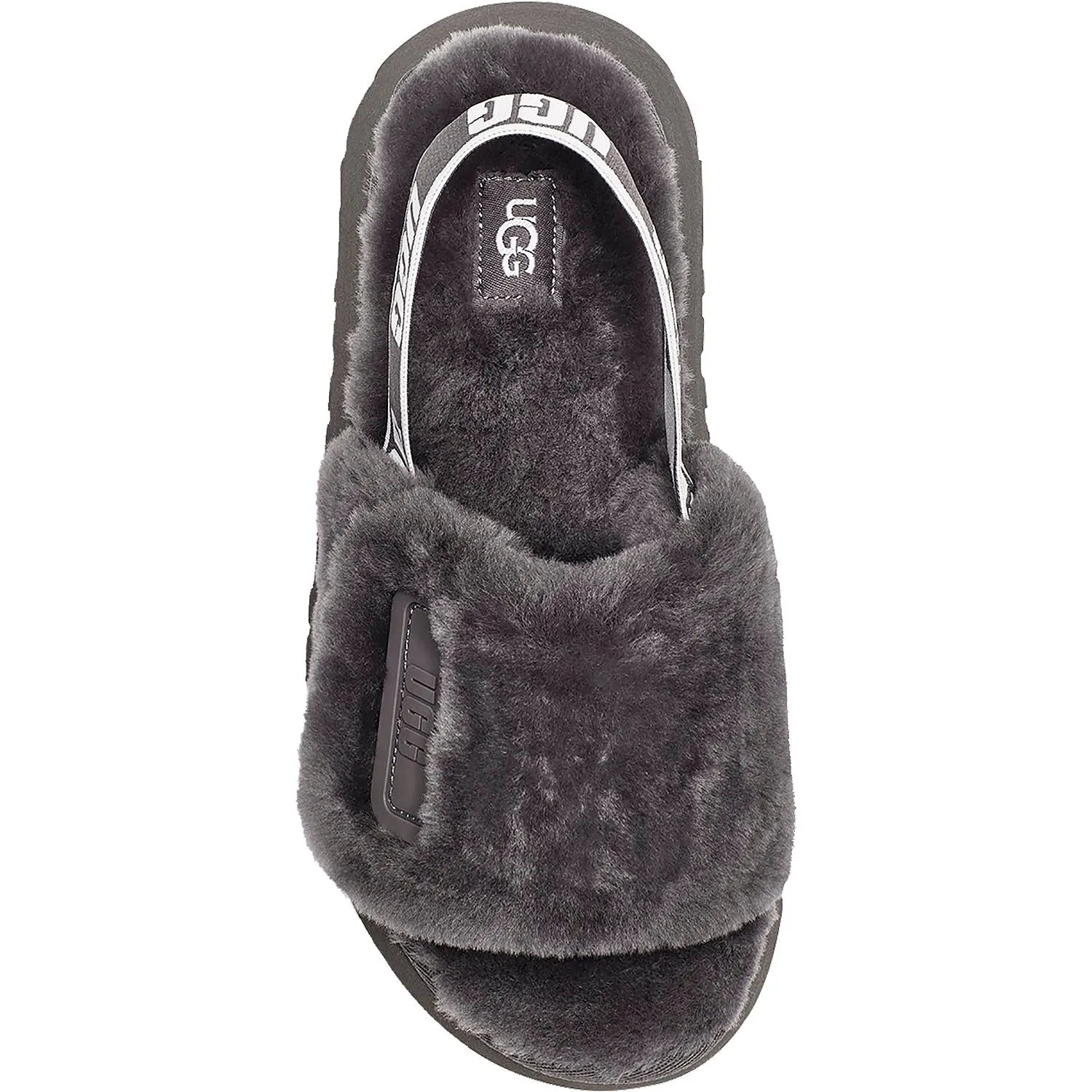 Women's UGG Disco Slide Dark Grey Sheepskin