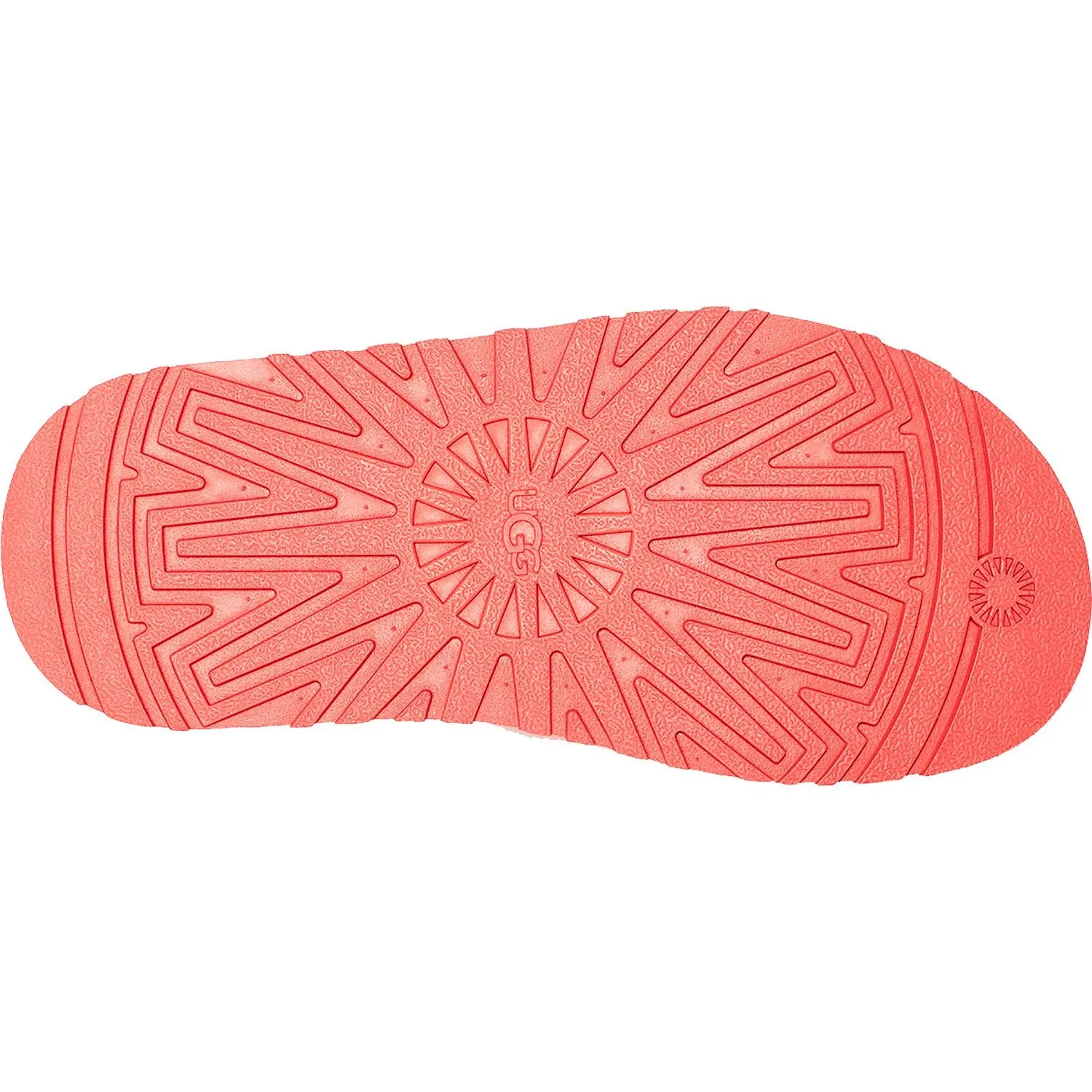 Women's UGG Disco Slide Vibrant Coral Sheepskin