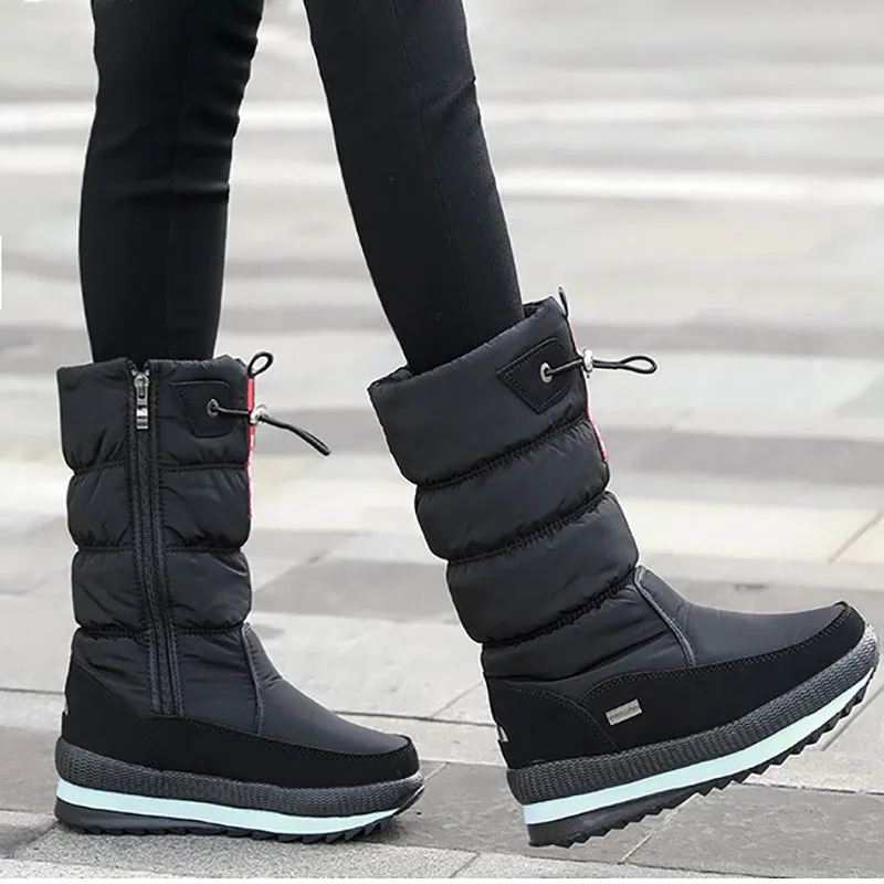 Women's Winter Thickened Waterproof Anti-skid Cotton Boots