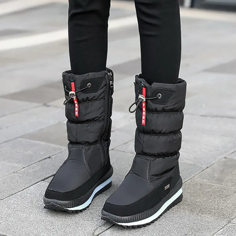 Women's Winter Thickened Waterproof Anti-skid Cotton Boots