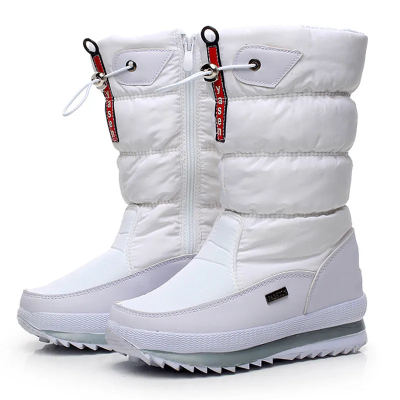 Women's Winter Thickened Waterproof Anti-skid Cotton Boots