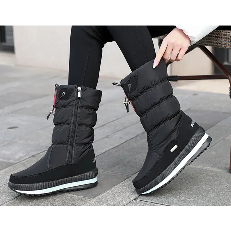 Women's Winter Thickened Waterproof Anti-skid Cotton Boots