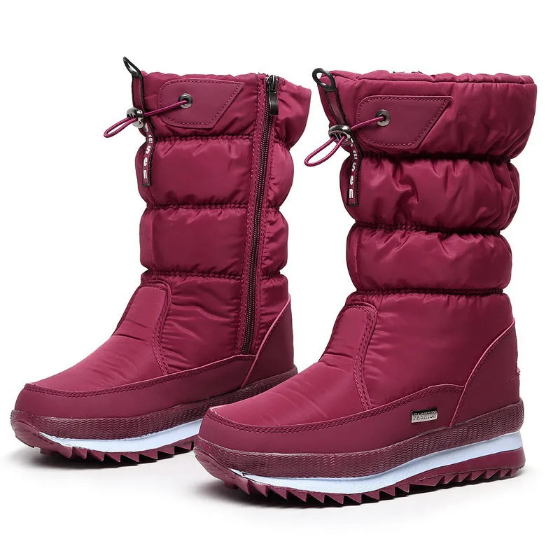 Women's Winter Thickened Waterproof Anti-skid Cotton Boots