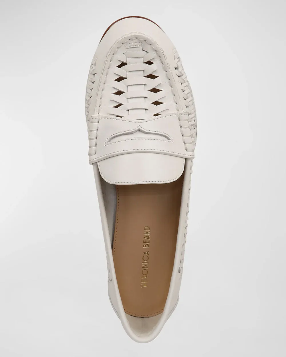 Woven Penny Loafer in Coconut