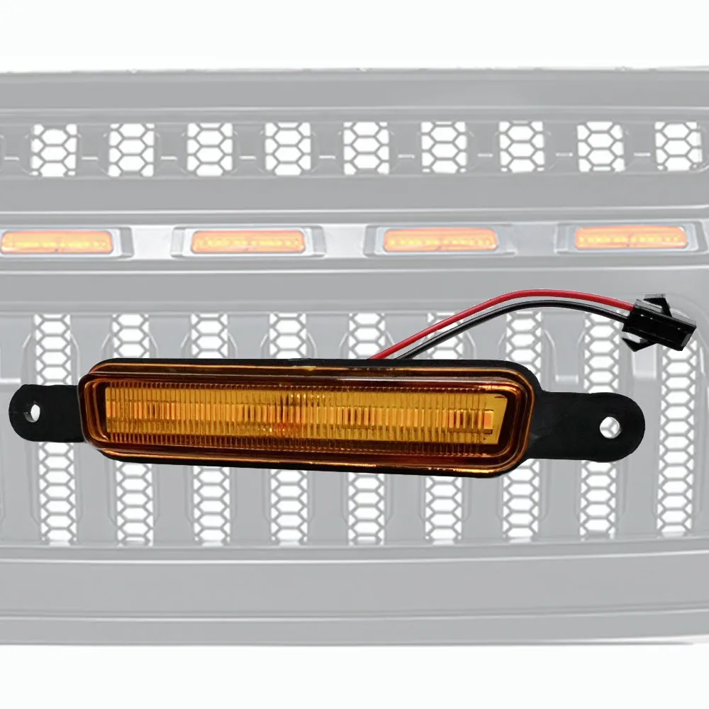 Xprite Replacement Amber LED Running Light Pod for Gladiator Grille