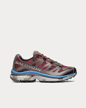 XT-4 OG Topography Black / Plum Kitten / Blue Bonnet Low Top Sneakers