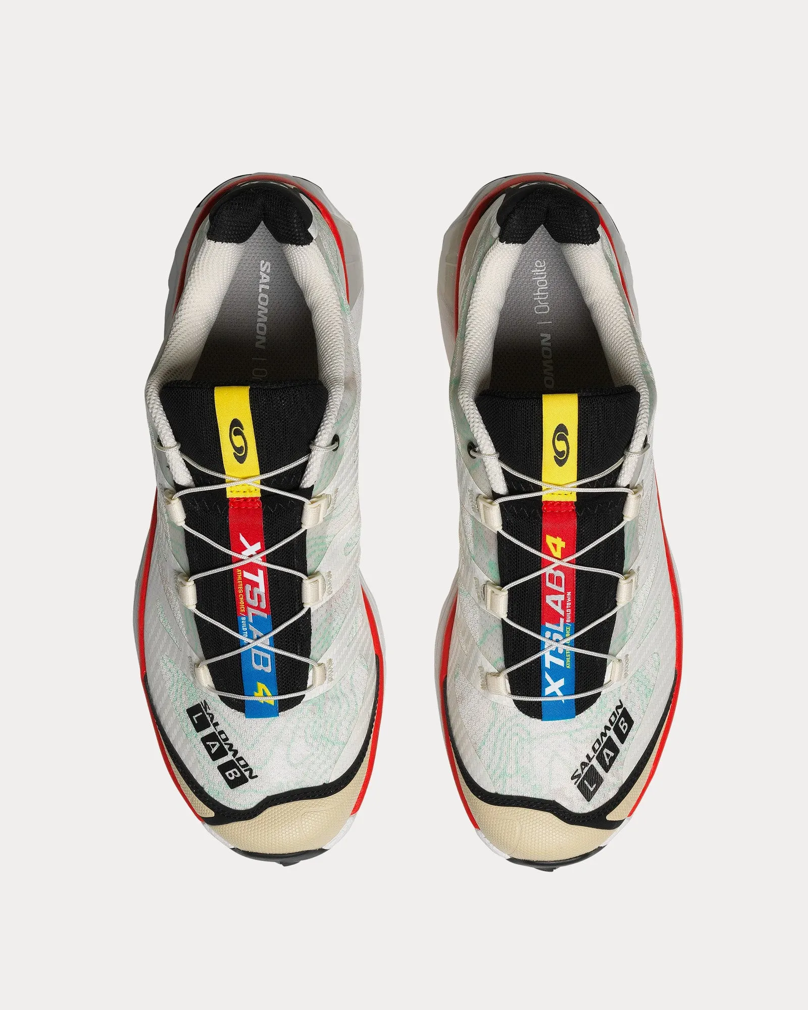 XT-4 OG Topography Vanilla Ice / White / Aurora Red Low Top Sneakers