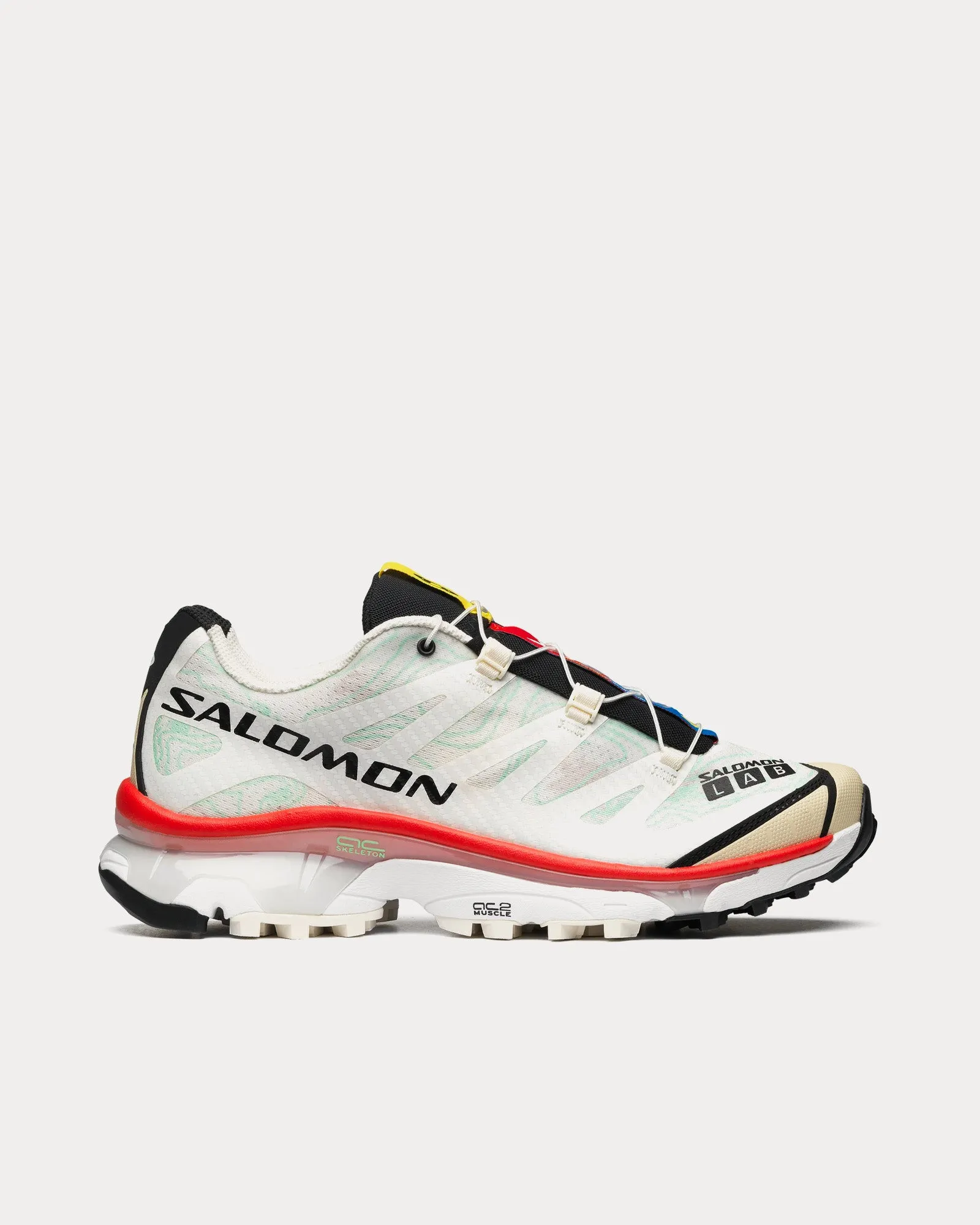 XT-4 OG Topography Vanilla Ice / White / Aurora Red Low Top Sneakers