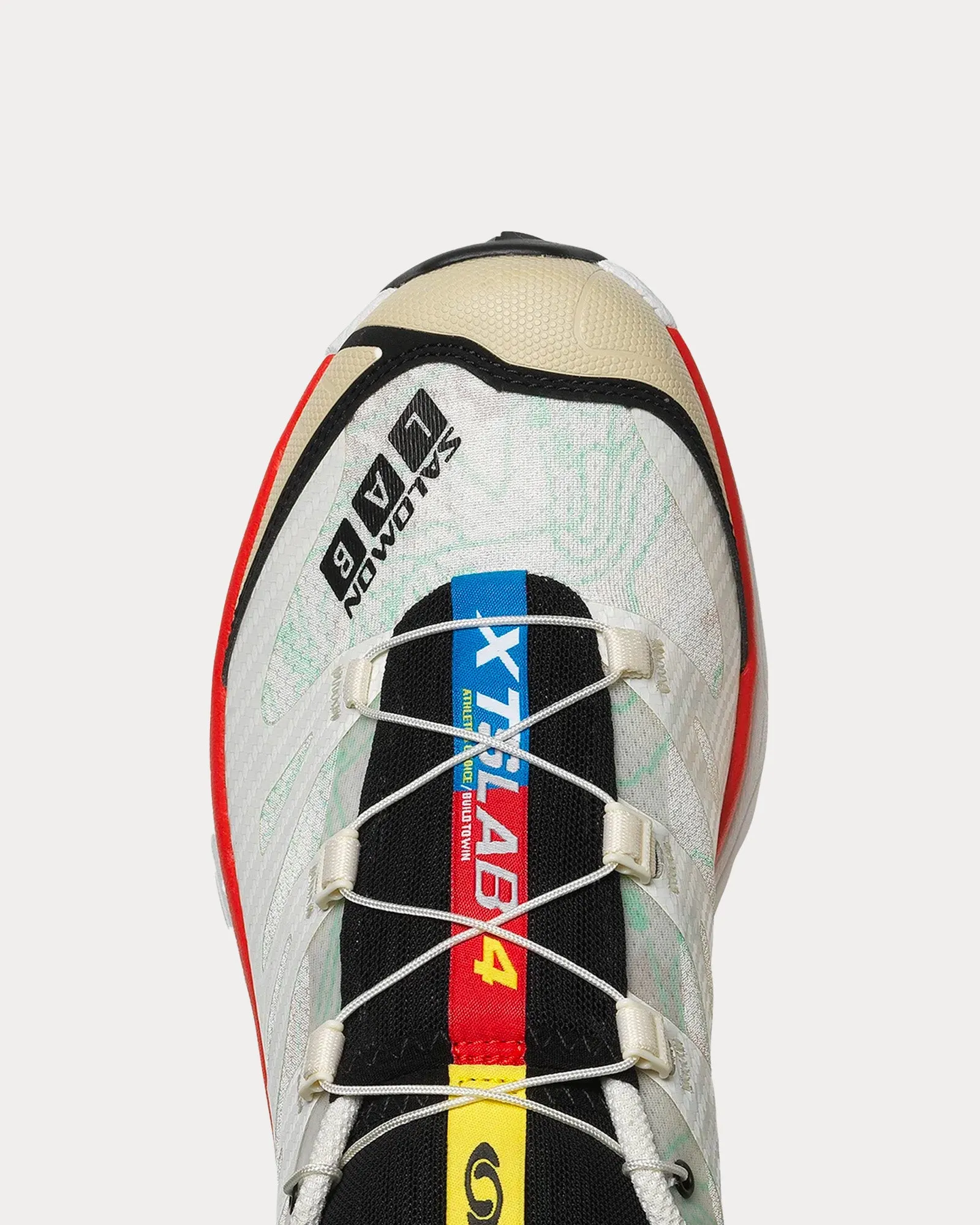 XT-4 OG Topography Vanilla Ice / White / Aurora Red Low Top Sneakers