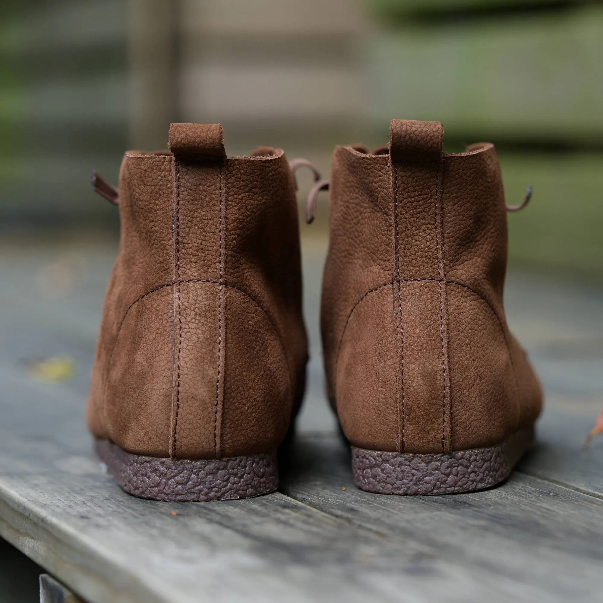 Zero Drop Barefoot Soft Leather Ankle Boots For Women Round Toe Short Boots In Coffee/Grey